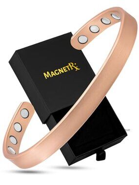 Copper Magnetic Cuff Bracelet 3500 Gauss Adjustable Unisex Large